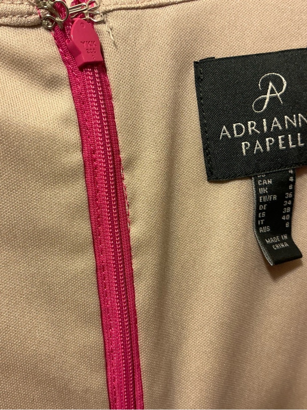 Adrianna Papell Hot Pink Lace Button-Front Short Dress - Picture 6 of 7